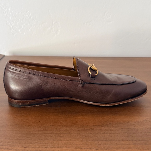 Women's Gucci Jordaan loaferS, Size 37, Brown - Picture 5 of 7